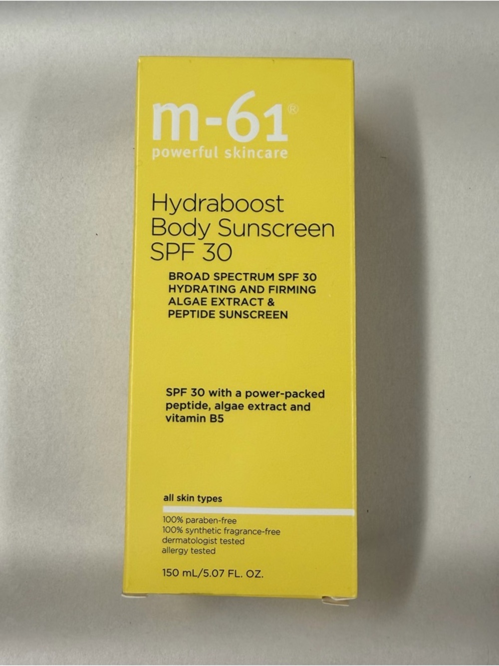 M-61 Hydraboost Body Sunscreen SPF 30 150mL New in Box. Exp 4/23/28